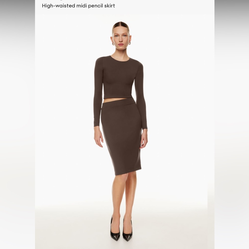 Aritzia Babaton Contour Pencil Skirt - Fern Green size S